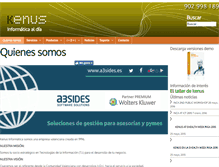 Tablet Screenshot of kenus.es